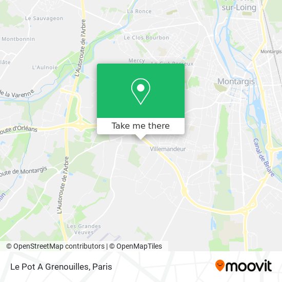 Le Pot A Grenouilles map