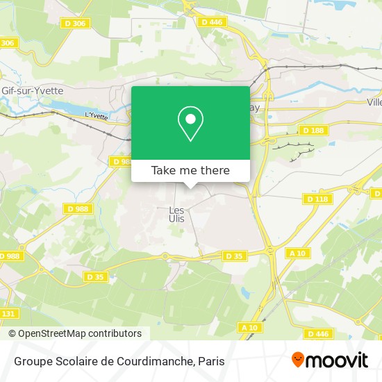 Mapa Groupe Scolaire de Courdimanche