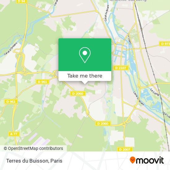 Terres du Buisson map