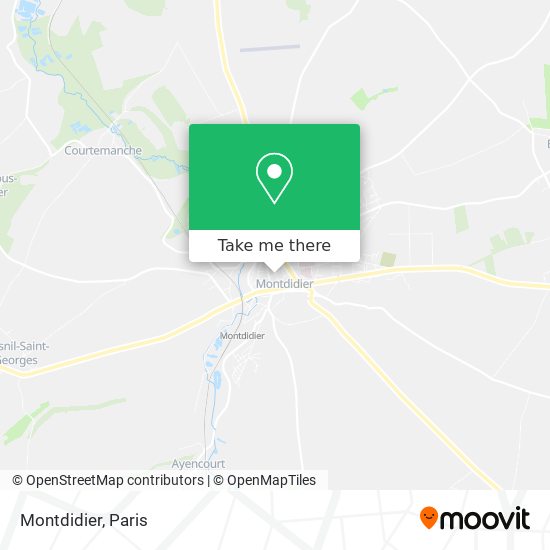 Mapa Montdidier