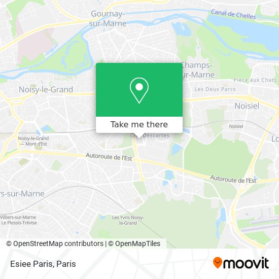Mapa Esiee Paris