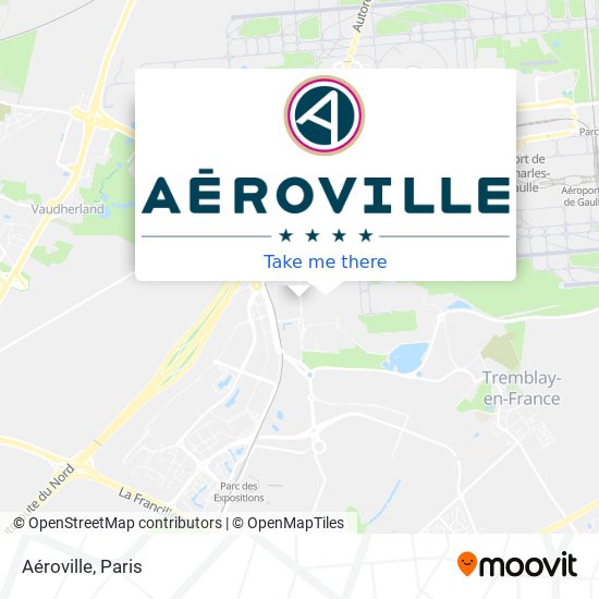 Mapa Aéroville