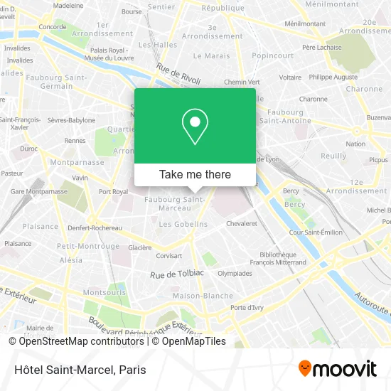 Hôtel Saint-Marcel map