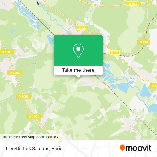 Lieu-Dit Les Sablons map