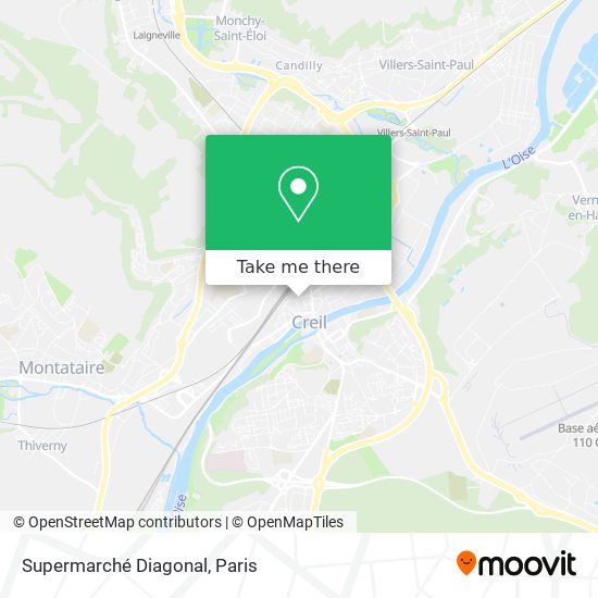 Supermarché Diagonal map