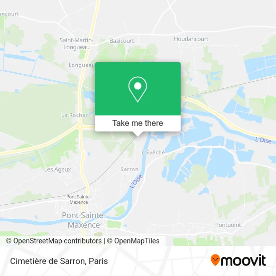 Cimetière de Sarron map