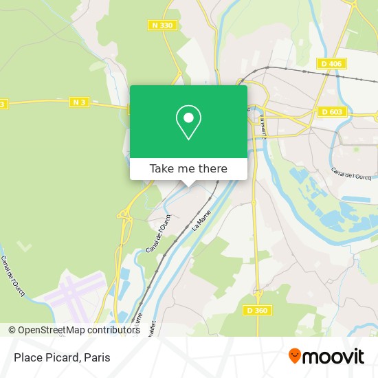 Mapa Place Picard
