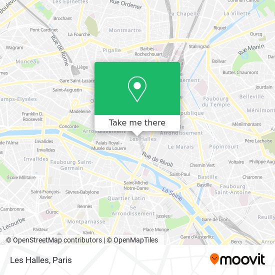 Les Halles map