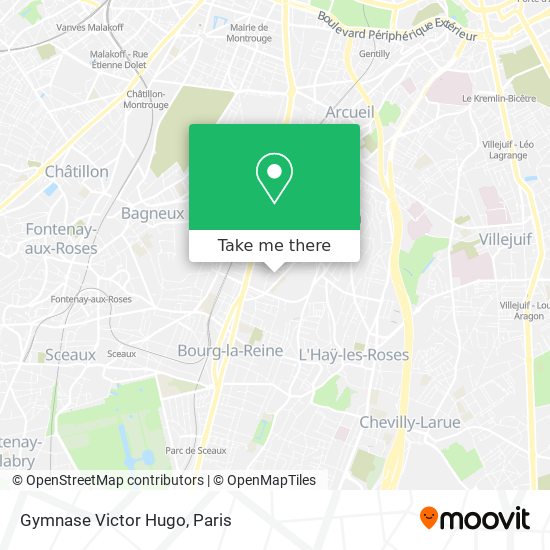 Gymnase Victor Hugo map