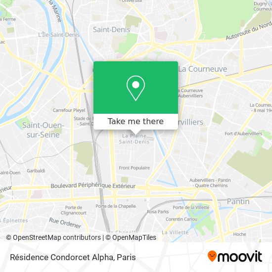 Résidence Condorcet Alpha map