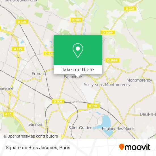 Mapa Square du Bois Jacques
