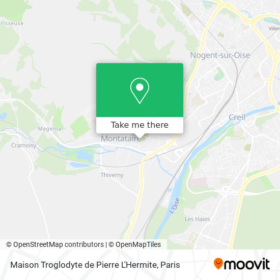 Maison Troglodyte de Pierre L'Hermite map