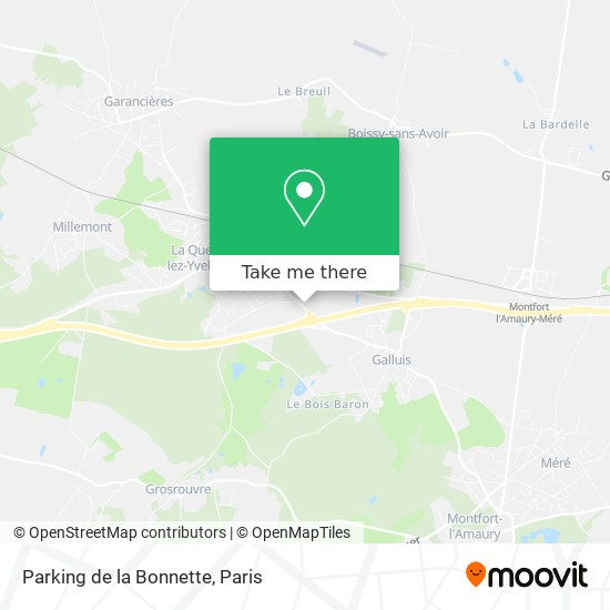 Mapa Parking de la Bonnette