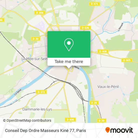 Mapa Conseil Dep Ordre Masseurs Kiné 77