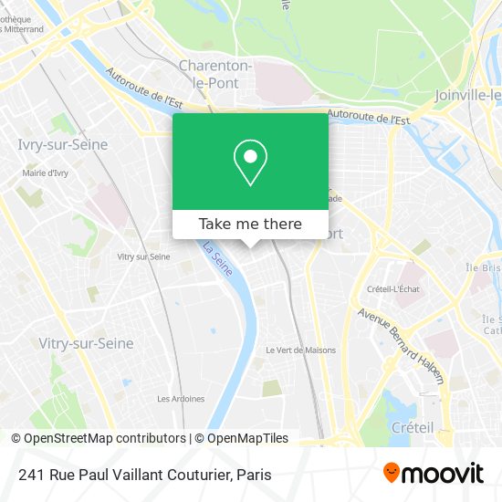 Mapa 241 Rue Paul Vaillant Couturier