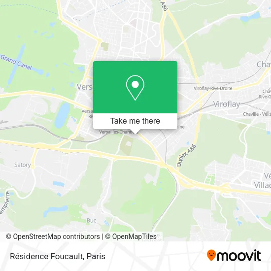 Résidence Foucault map