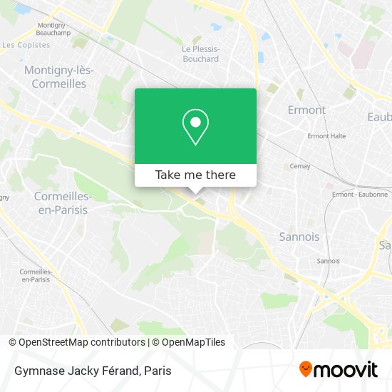 Gymnase Jacky Férand map