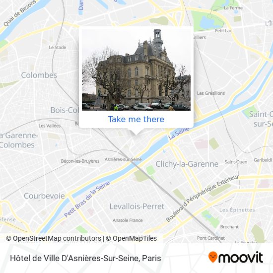 Hôtel de Ville D'Asnières-Sur-Seine map