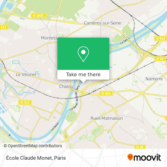 Mapa École Claude Monet