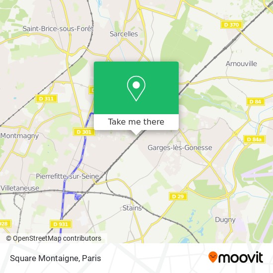 Square Montaigne map