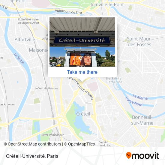 Mapa Créteil-Université