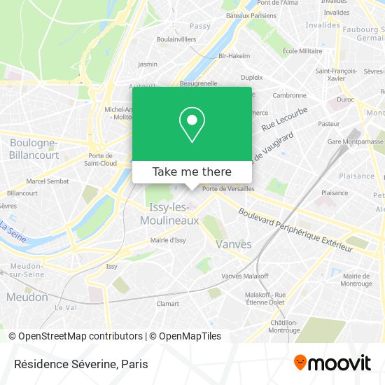 Résidence Séverine map