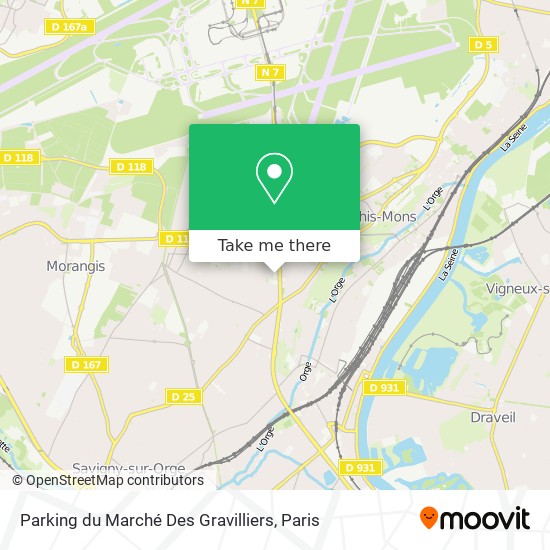 Parking du Marché Des Gravilliers map
