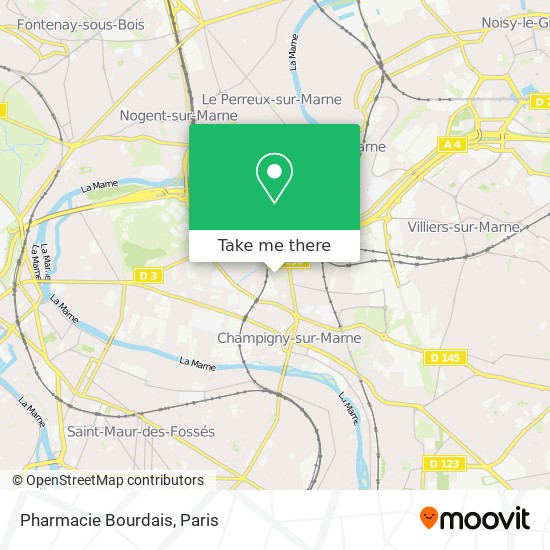Pharmacie Bourdais map