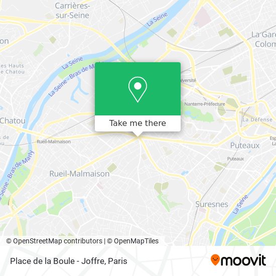 Mapa Place de la Boule - Joffre