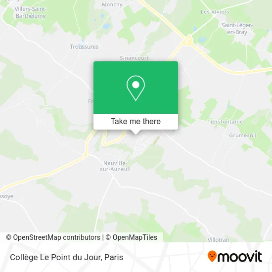 Collège Le Point du Jour map