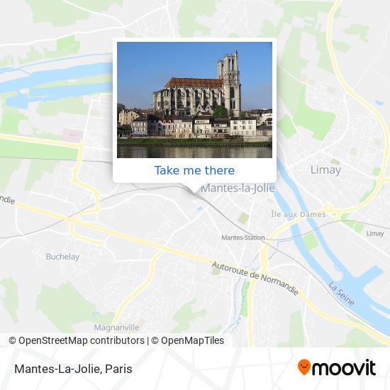 Mapa Mantes-La-Jolie