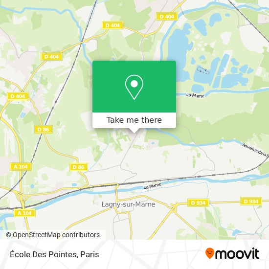 École Des Pointes map