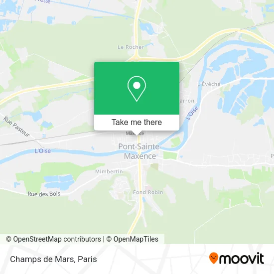 Champs de Mars map