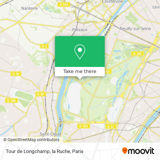 Tour de Longchamp, la Ruche map