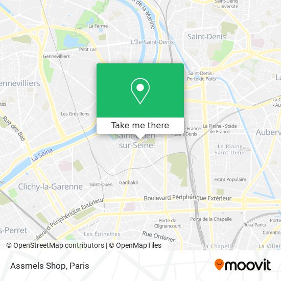 Assmels Shop map