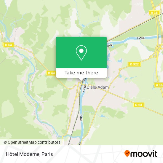 Mapa Hôtel Moderne