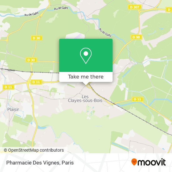 Mapa Pharmacie Des Vignes