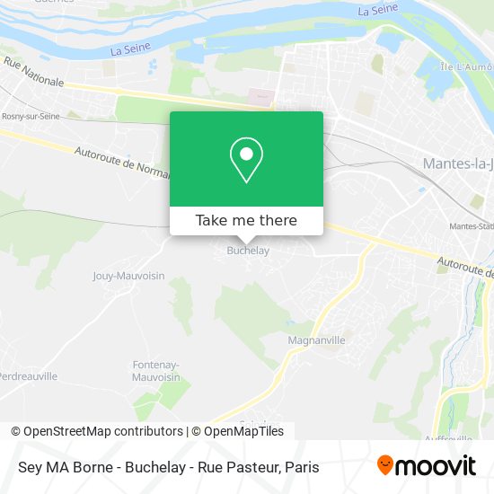 Sey MA Borne - Buchelay - Rue Pasteur map