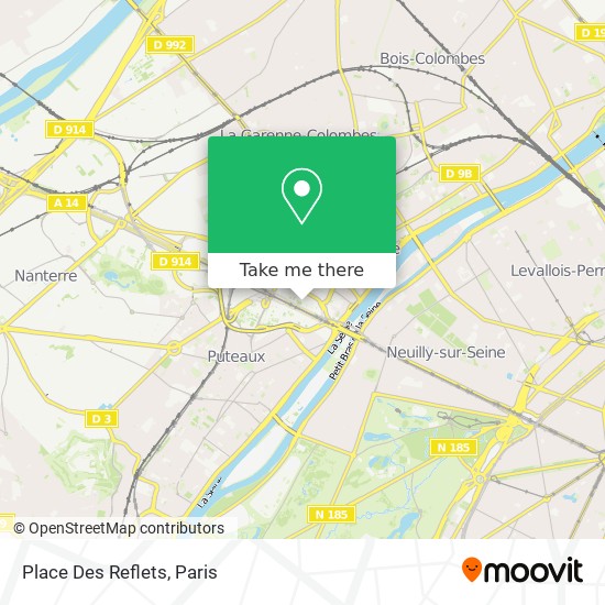 Mapa Place Des Reflets