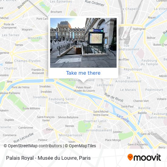 Mapa Palais Royal - Musée du Louvre