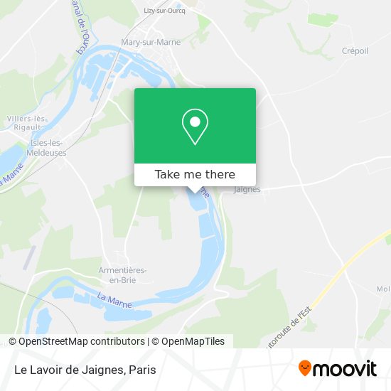 Mapa Le Lavoir de Jaignes