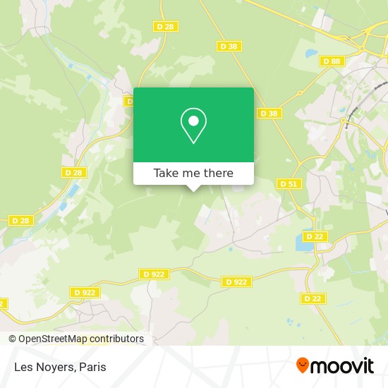 Mapa Les Noyers