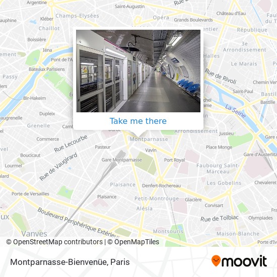 Montparnasse-Bienvenüe map