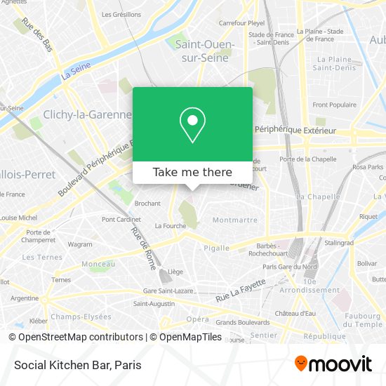 Social Kitchen Bar map