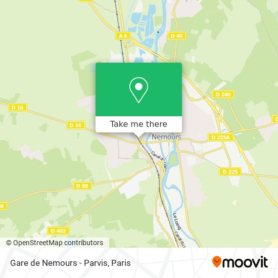 Gare de Nemours - Parvis map