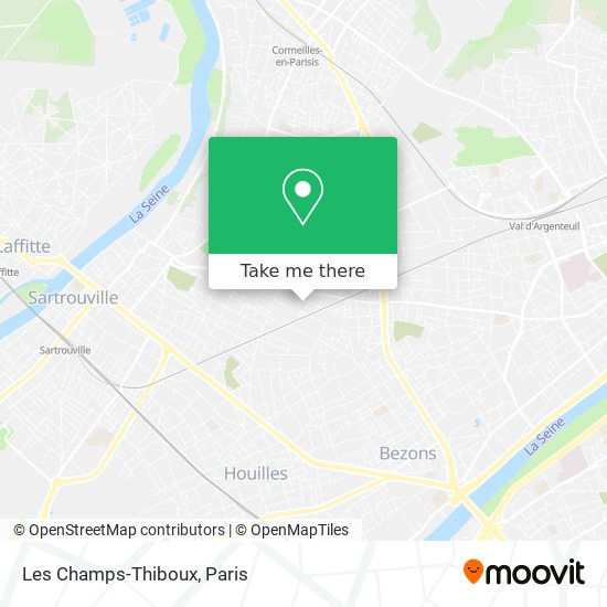 Mapa Les Champs-Thiboux