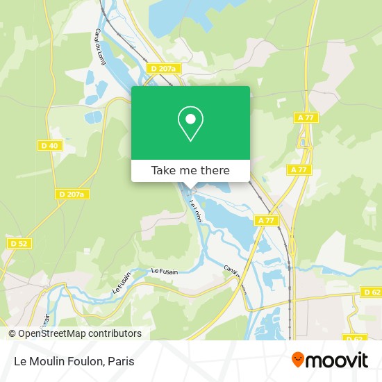 Mapa Le Moulin Foulon