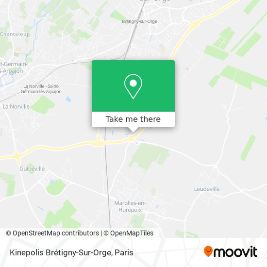 Kinepolis Brétigny-Sur-Orge map