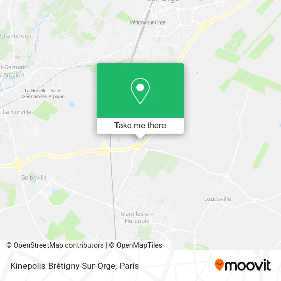 Kinepolis Brétigny-Sur-Orge map