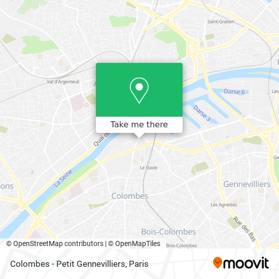 Colombes - Petit Gennevilliers map